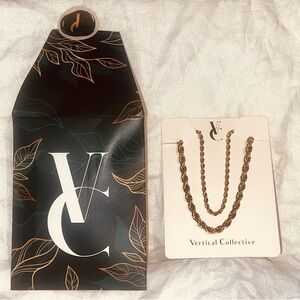 Gold Rope Chain Necklace